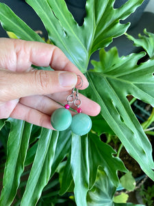 Green Aventurine & Agate Earr