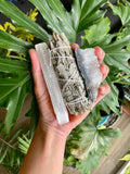 Selenite - White Sage - Amethyst bundle