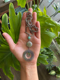 Amazonite & Jasper Tree of life necklace