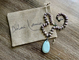 Rough Ruby & Amazonite necklace