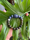 Lapis Lazuli ~ Agate ~ Labradorite ~ Tiger’s Eye bracelet