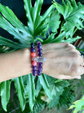 Amethyst and Agate Bracelet set