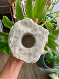 Blue Calcite Tea light Holder