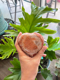 Peach Moonstone heart