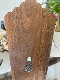 Blue Aragonite necklace