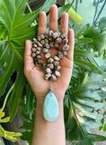 Rough Ruby & Amazonite necklace