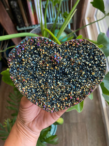 Titanium Quartz Heart