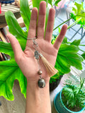 Jasper & Agate Hamsa Keychain